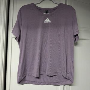 Adidas Women's Lavender Short Sleeve Tee